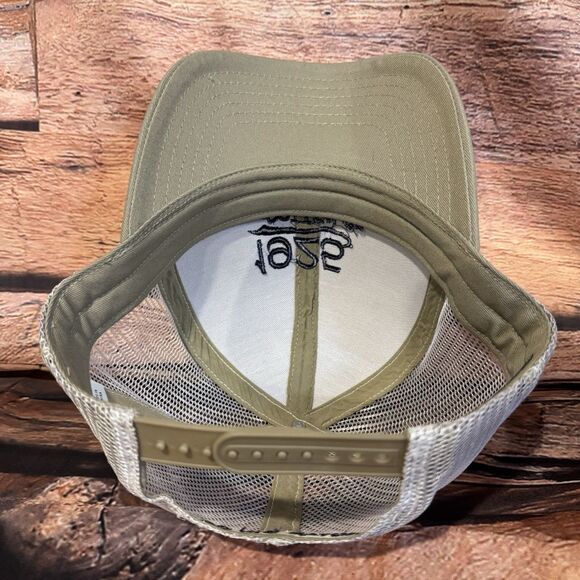 1925 COTTON CO Vintage Style Baseball Hat Khaki Green Snapback Cap Adjustable - Picture 5 of 8